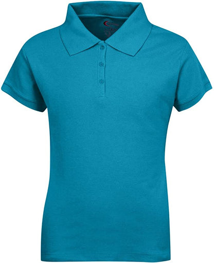 Girls Short Sleeve Pique Polo Shirt