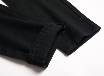 Boy's Skinny Fit Ripped Destroyed Distressed Stretch Slim Jeans Pants