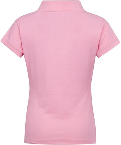 Girls Short Sleeve Pique Polo Shirt
