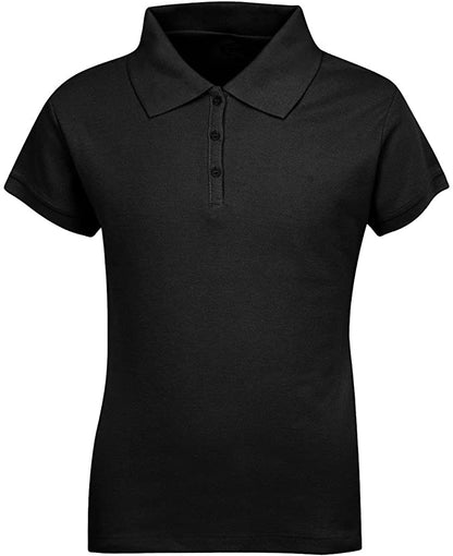 Girls Short Sleeve Pique Polo Shirt