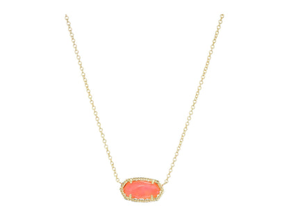 Kendra Scott Elisa Pendant Necklace - 14k Gold Plated Delicate Fashion Jewelry for Women