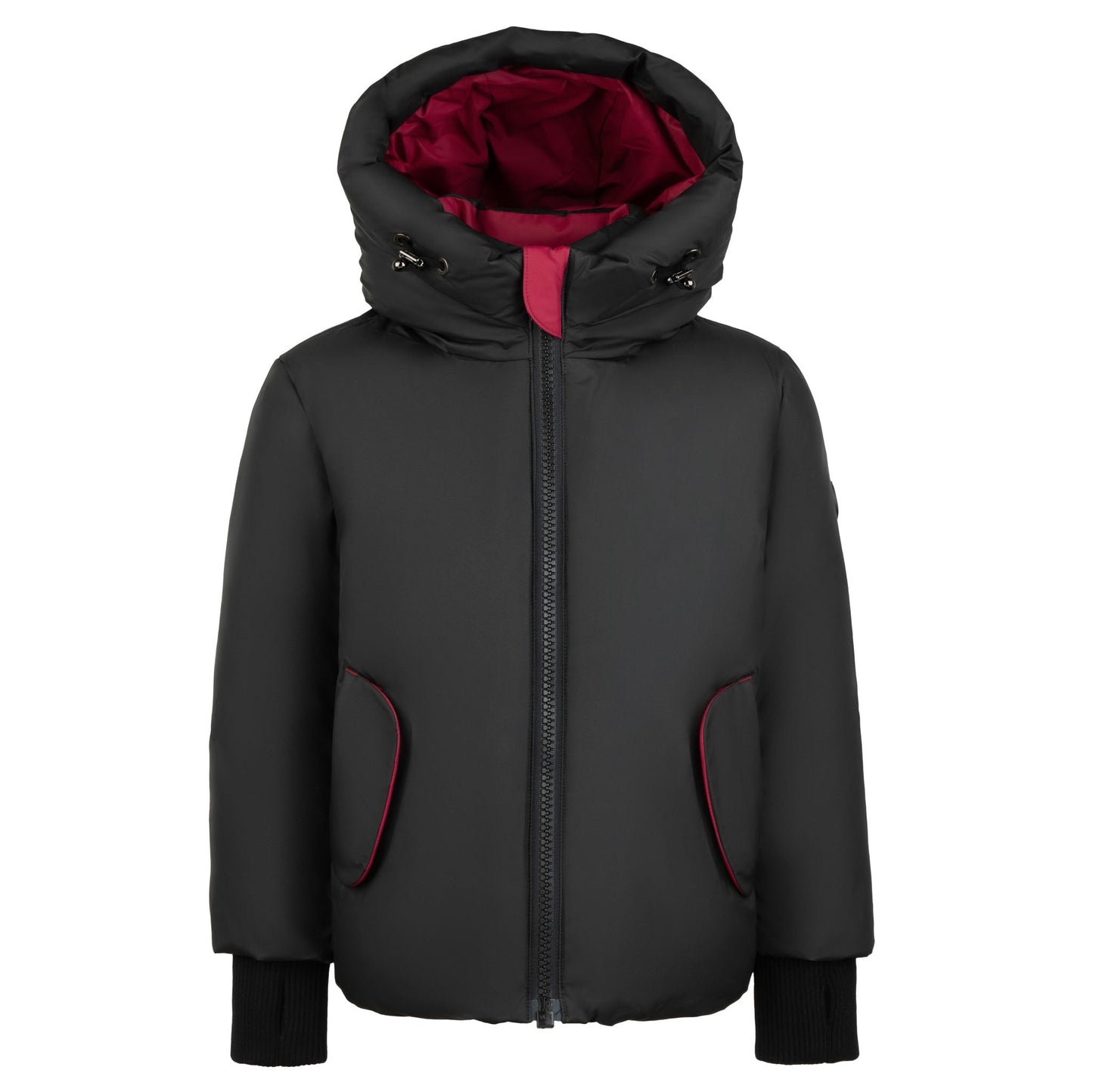 Pramie Red Contrast Jacket | Bold, Warm & Stylish Outerwear for Kids 18M-16Y