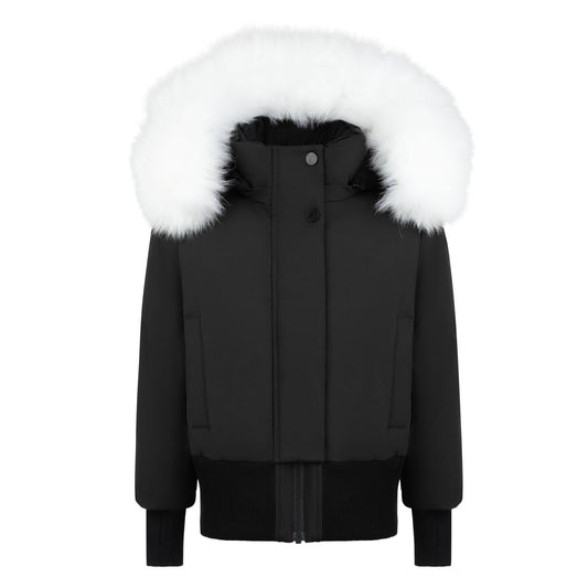 Pramie Girls Black Bomber Jacket 4–16 | Classic Kids’ Winter Coat