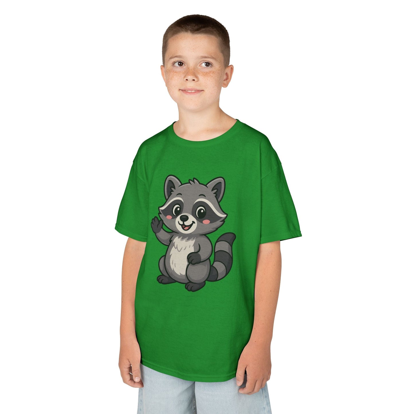 Cute Raccoon Kids T-Shirt, Fun Animal Graphic Tee for Boys and Girls, Birthday Gift, Playful Party Wear, Everyday Casual Shirt, Nature [...]
