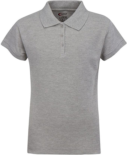 Girls Short Sleeve Pique Polo Shirt