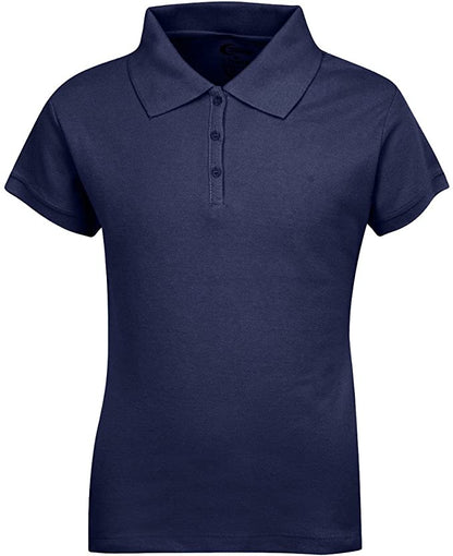 Girls Short Sleeve Pique Polo Shirt