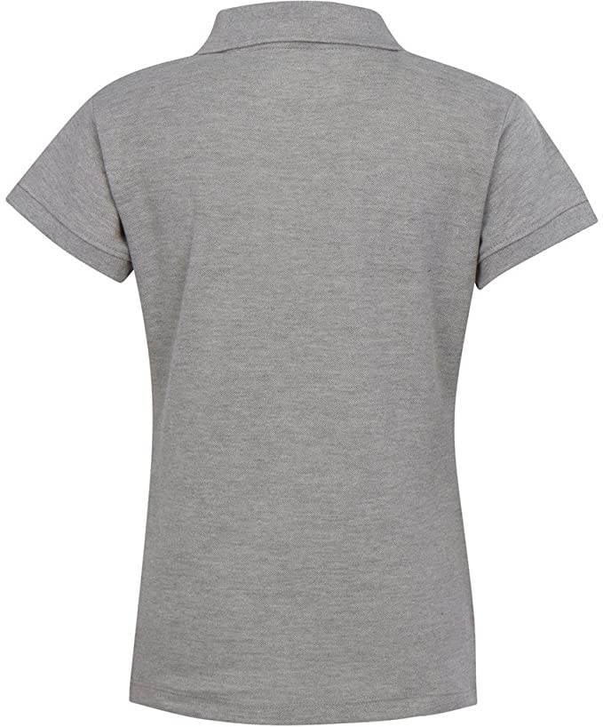 Girls Short Sleeve Pique Polo Shirt