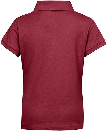 Girls Short Sleeve Pique Polo Shirt