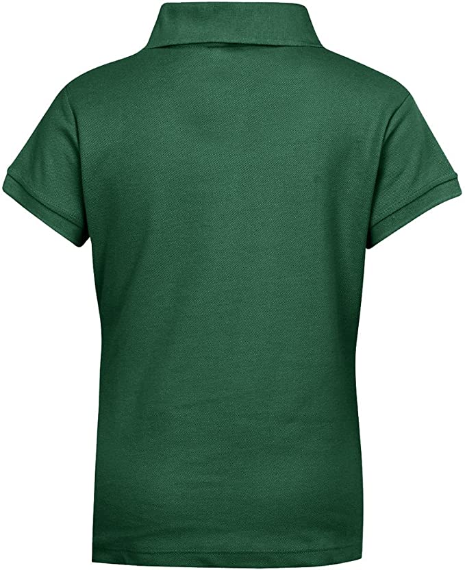 Girls Short Sleeve Pique Polo Shirt