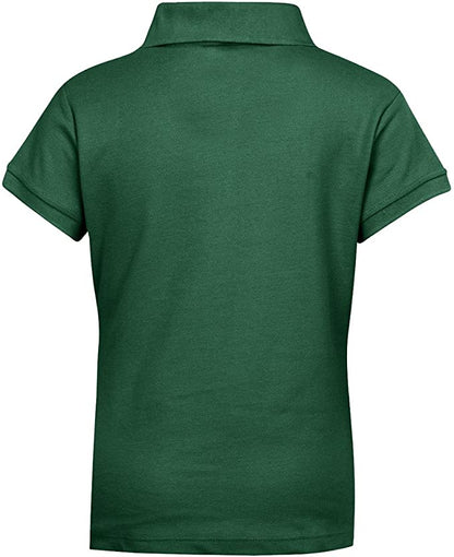 Girls Short Sleeve Pique Polo Shirt