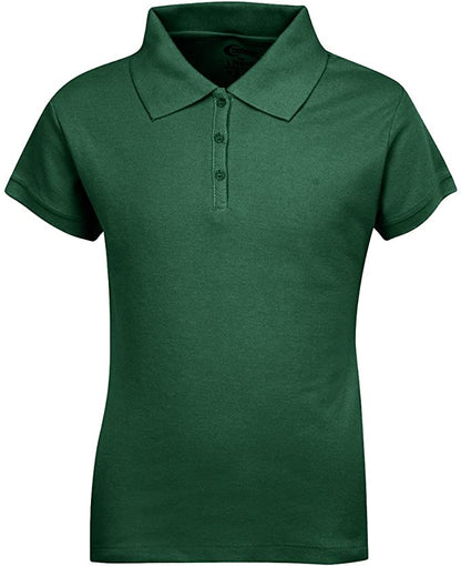 Girls Short Sleeve Pique Polo Shirt