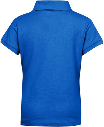 Girls Short Sleeve Pique Polo Shirt