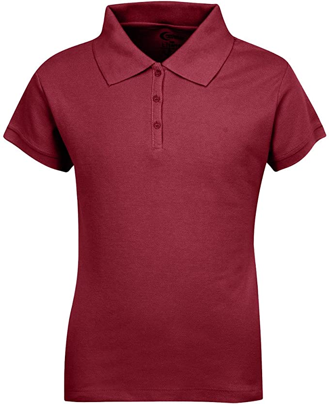 Girls Short Sleeve Pique Polo Shirt
