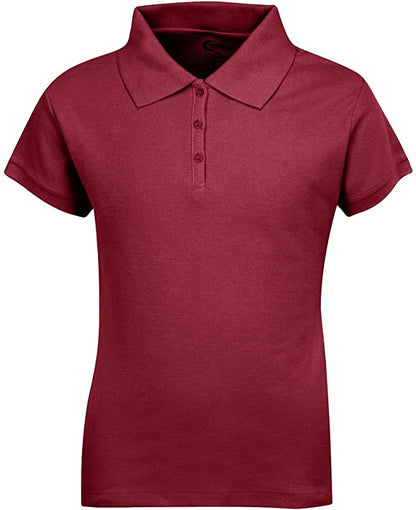 Girls Short Sleeve Pique Polo Shirt