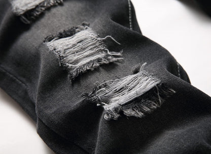 FREDD MARSHALL Boy's Skinny Fit Ripped Destroyed Distressed Fashion Kids Denim Jeans Pants