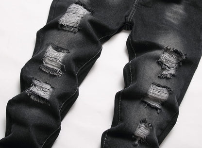 FREDD MARSHALL Boy's Skinny Fit Ripped Destroyed Distressed Fashion Kids Denim Jeans Pants