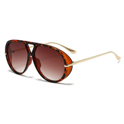 Aviator Fashion Sunglasses with Yellow Tinted Lenses