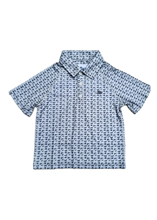 Duck Hunting Print Short Sleeve Polo