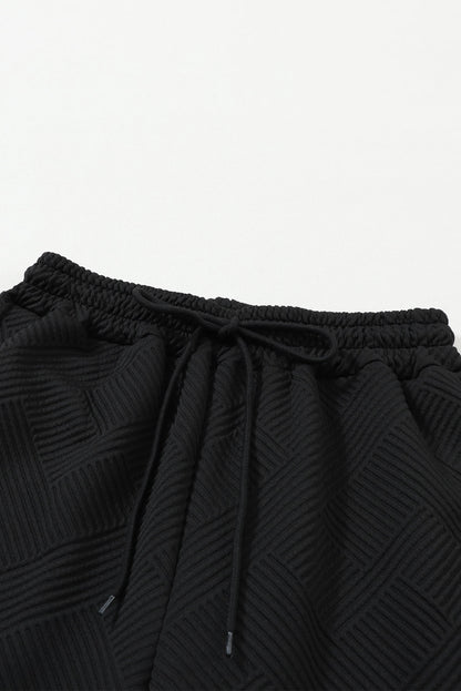 Textured Top and Pants Set