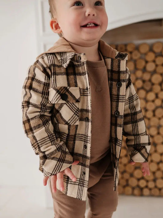 Desert Plaid Hooded Shacket