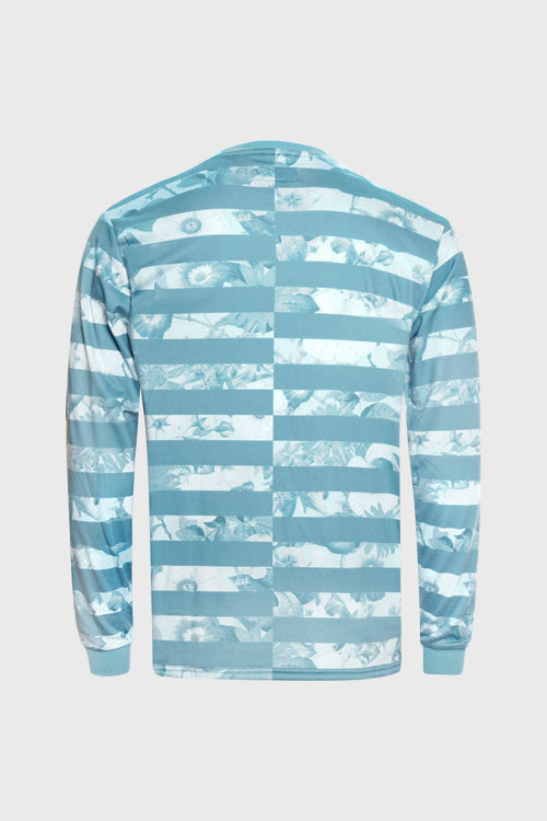 Flower Era Striped Pullover Crewneck