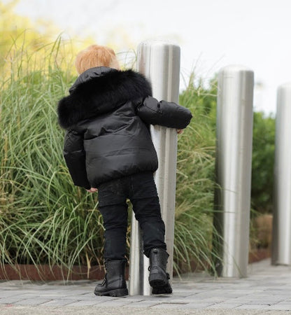 Pramie Black Jacket Blue Trim