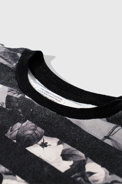 Flower Era Striped Pullover Crewneck