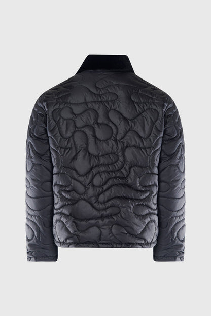 Camouflage Shearling Puffer Jacket