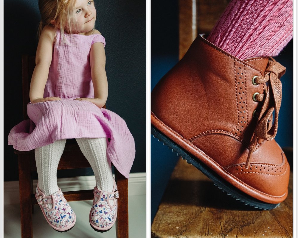 Flower Pattern Shoes for Girls & Chestnut Ankle Boots for Kids | Moana