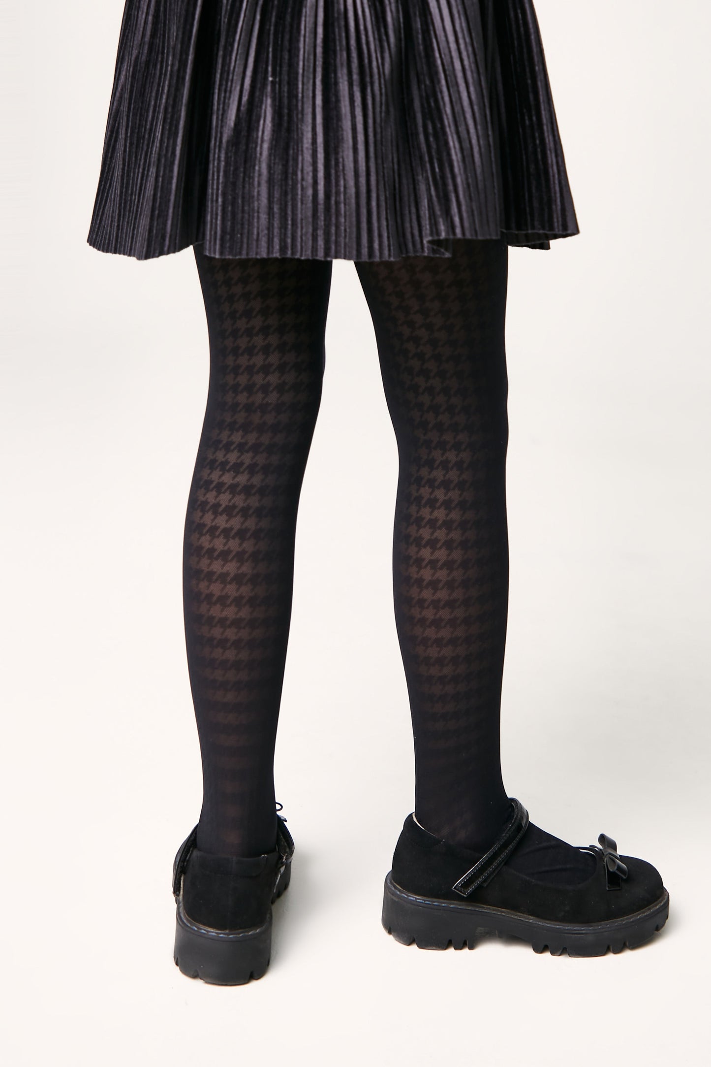Conte Tights for girls Chanel 40 Den - Houndstooth Pattern