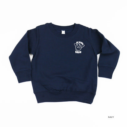 Be Kind Bruh - It's Cool to Be Kind (pf & b) - Child Sweater