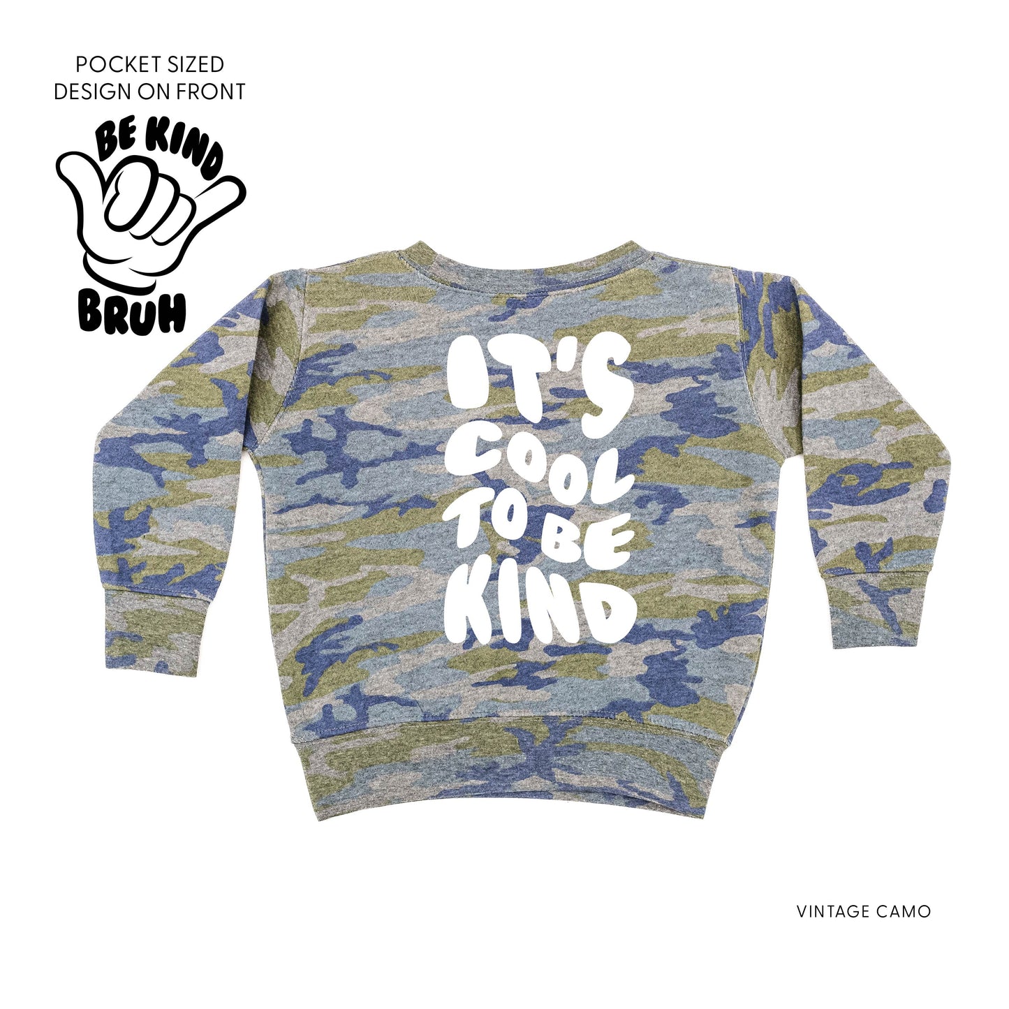 Be Kind Bruh - It's Cool to Be Kind (pf & b) - Child Sweater