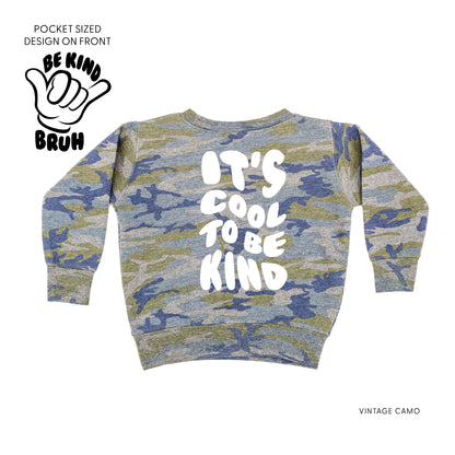 Be Kind Bruh - It's Cool to Be Kind (pf & b) - Child Sweater