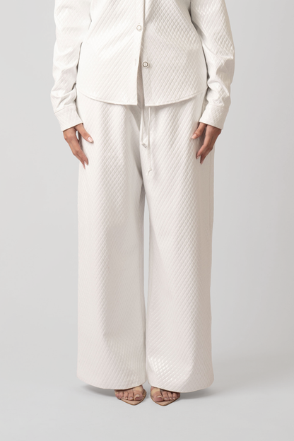 Celeste Vegan Quilted Leather Pants