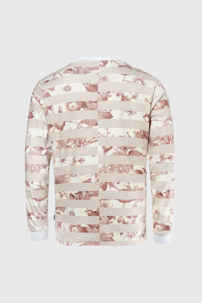 Flower Era Striped Pullover Crewneck