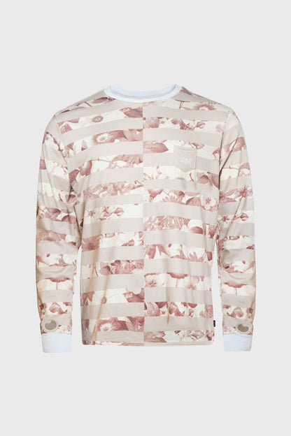 Flower Era Striped Pullover Crewneck