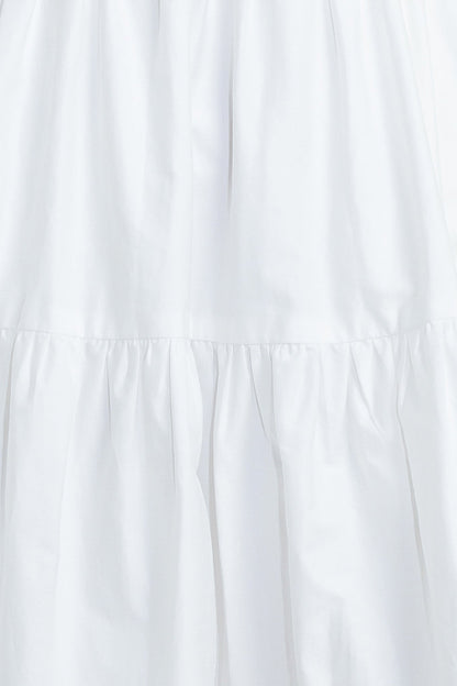 SWEETHEART TIERED ROMANCE WOVEN MIDI DRESS