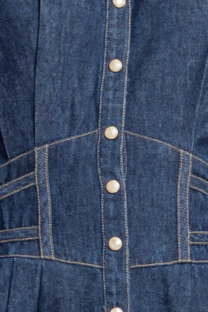 VINTAGE BLUES DENIM MIDI DRESS