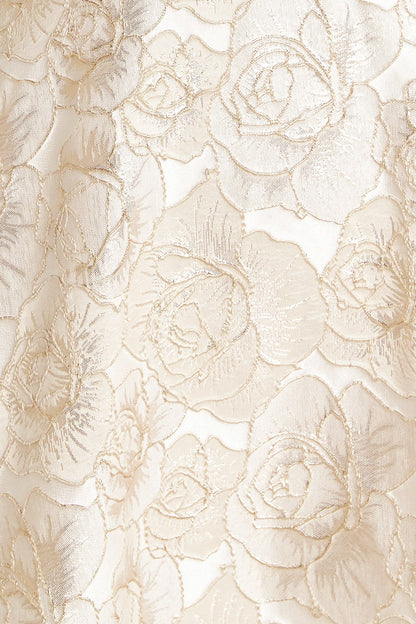 GILDED ROSE WOVEN MIDI DRESS