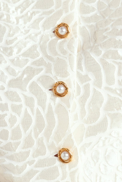 ROSÉ TEXTURE WOVEN TOP