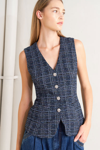 EVERYDAY ICON TWEED VEST