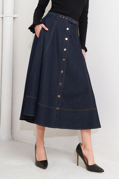 DENIM BALLET CIRCLE SKIRT
