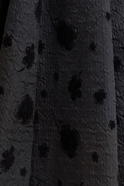 NOIR BLOOMING ROMANCE WOVEN FULL MIDI SKIRT