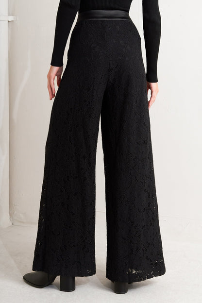 SHADOW GLAM WOVEN LACE PANTS