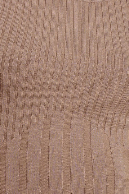 STRUCTURED CHIC SWEATER MIDI DRESS