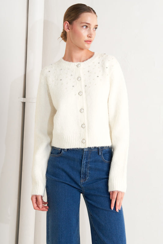 ANGEL TOUCH SWEATER KNIT CARDIGAN