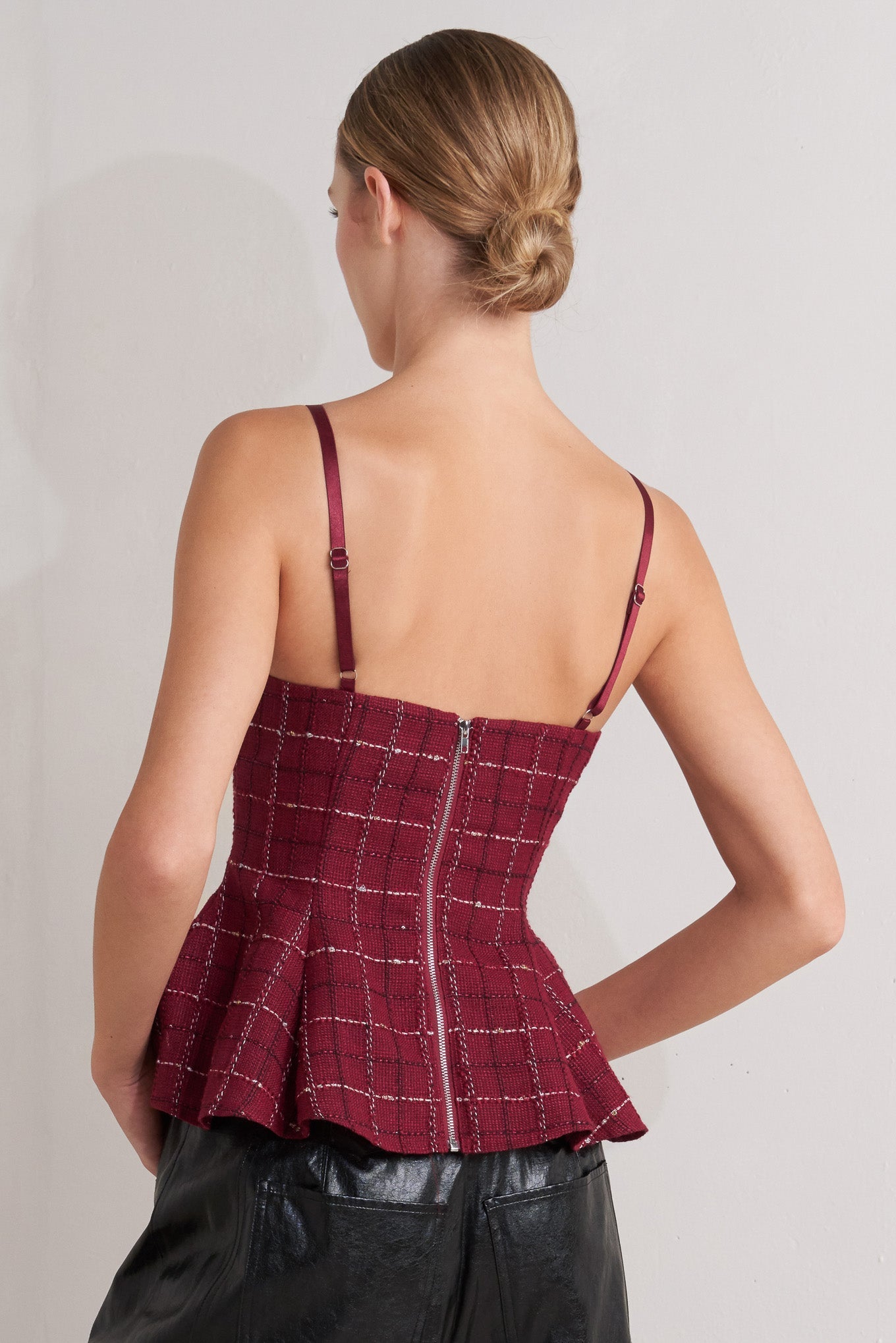 BURNT BOULEVARD TWEED CAMI TOP