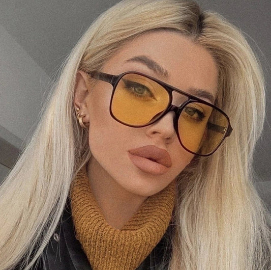 Hip Hop Color Block Sunglasses