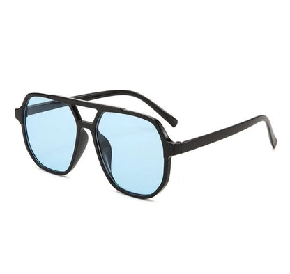 Hip Hop Color Block Sunglasses