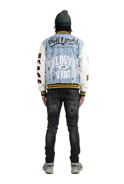 NEW NILA Padded Washing Denim Bomber Jacket